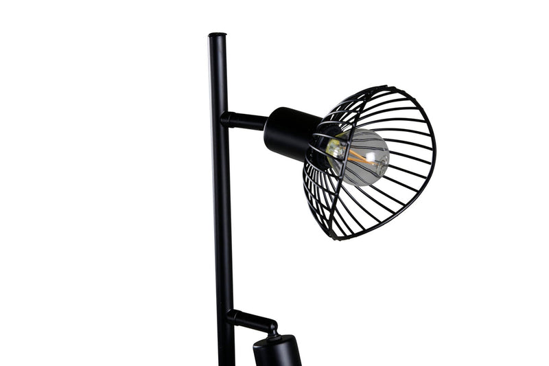 Elsa gulvlampe 3 lys 138 cm - Svart-Gulvlamper-Venture Home-15528-888-Lightup.no