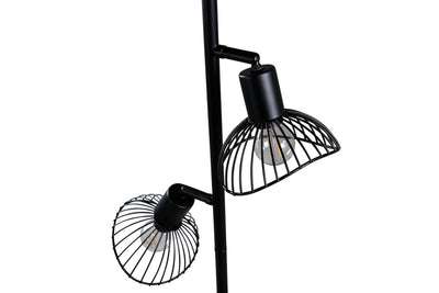 Elsa gulvlampe 3 lys 138 cm - Svart-Gulvlamper-Venture Home-15528-888-Lightup.no