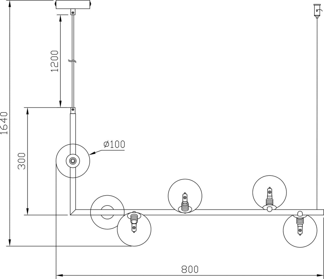 Emrik takpendel - Svart/Hvit-Takpendler-NorDesign-Svart / Hvit-106100506-Lightup.no