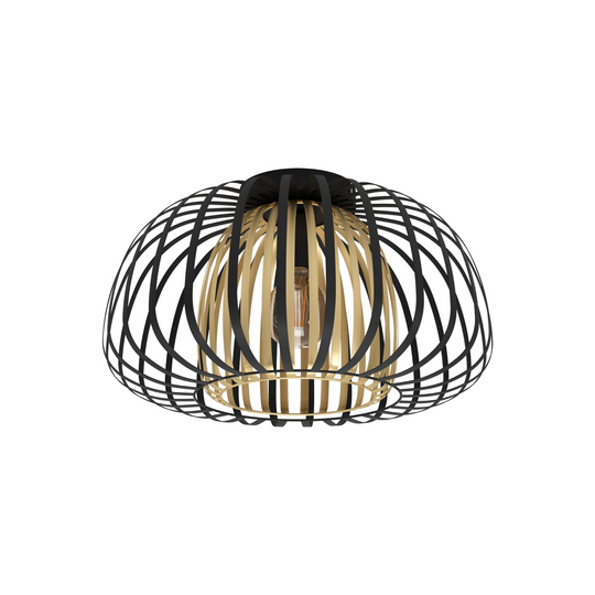 Encinitos Taklampe - Svart/Gull-Taklamper-Eglo-Svart / Gull-99664-Lightup.no