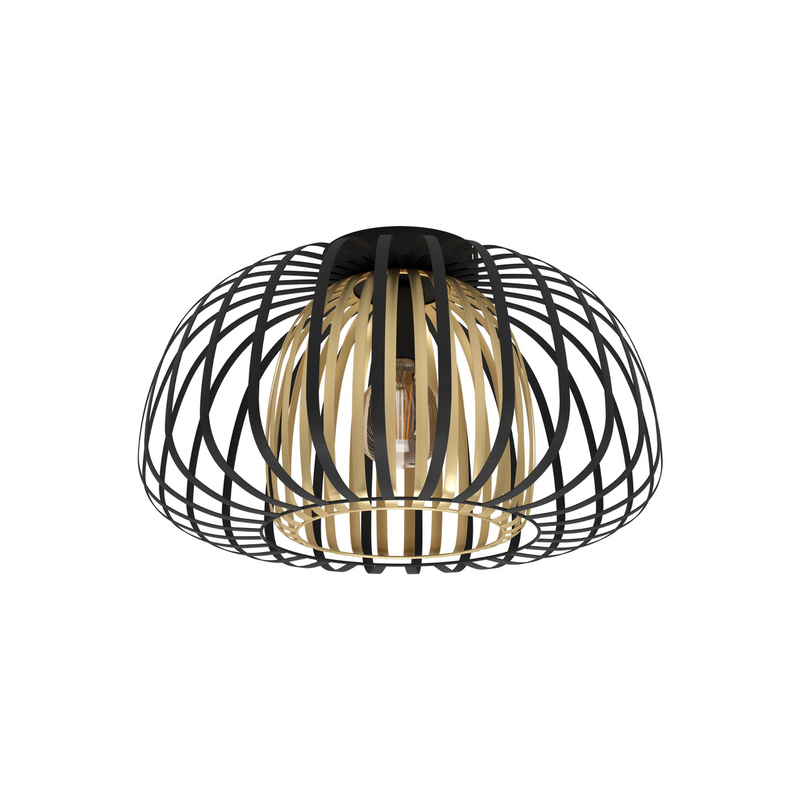 Encinitos Taklampe - Svart/Gull-Taklamper-Eglo-99664-Lightup.no