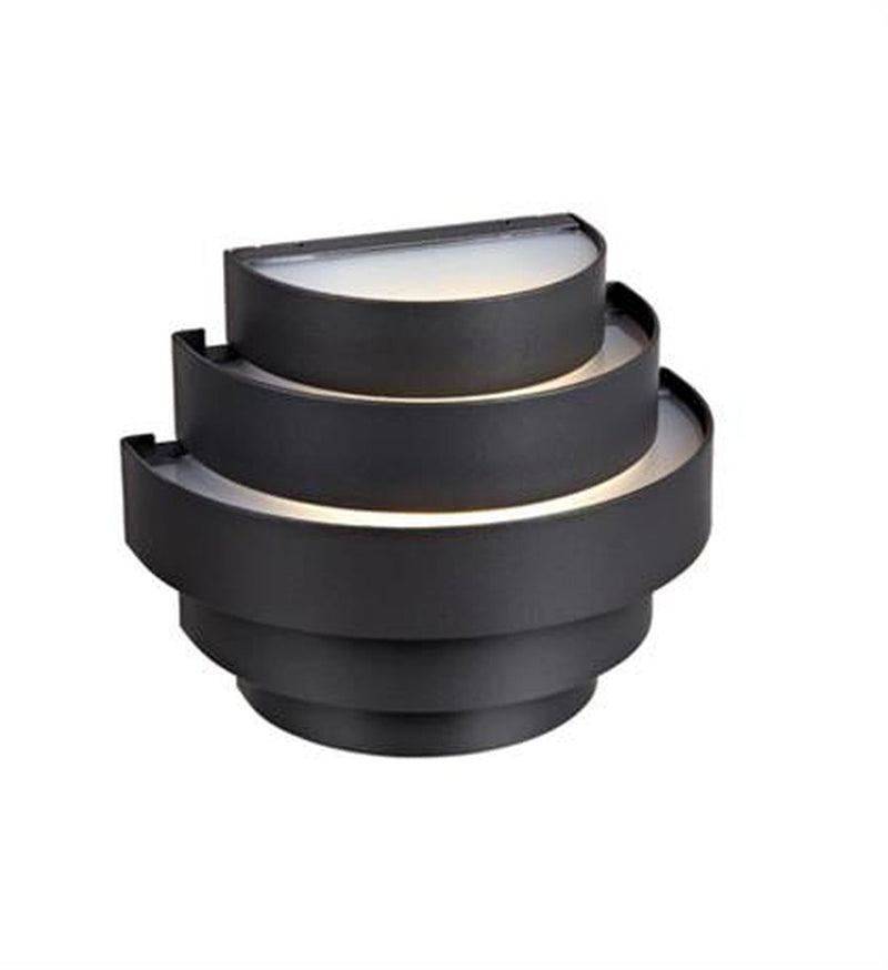 Etage utendørs vegglampe - Grå-Utebelysning vegg veggskjold-Marksløjd-105828-Lightup.no