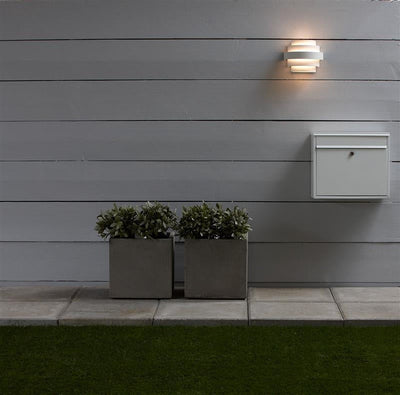 Etage utendørs vegglampe - Hvit-Utebelysning vegg veggskjold-Marksløjd-105829-Lightup.no