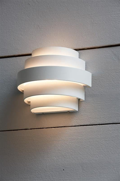 Etage utendørs vegglampe - Hvit-Utebelysning vegg veggskjold-Marksløjd-105829-Lightup.no