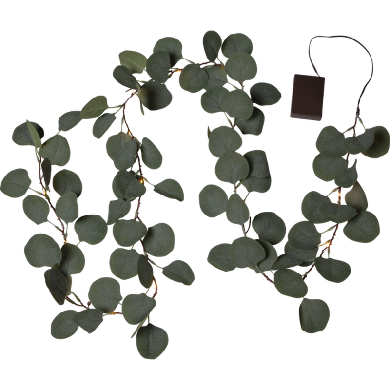 Eukalyptus dekorslynge med lys-Bordlamper-Star Trading-581-32-Lightup.no
