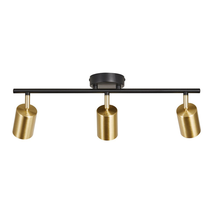 Explore 3 spotlight - Svart/Messingfarget-Taklamper-Nordlux-Svart / Messing-2113700135-Lightup.no