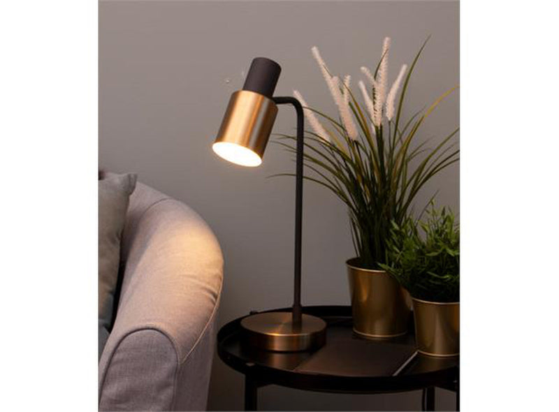 Faro bordlampe - Svart og messing farge-Bordlamper-Scanlight-169578-Lightup.no