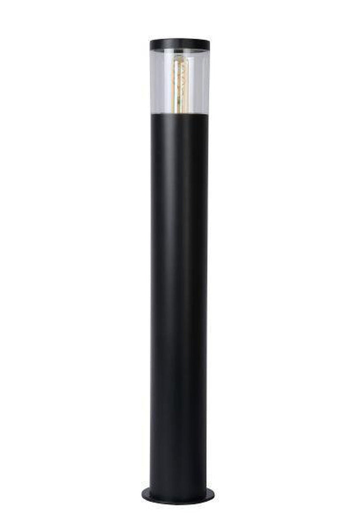 Fedor pullert utendørs 79 cm IP44 E27 - Svart-Utebelysning pullert-Lucide-Svart-lc14899/80/30-Lightup.no