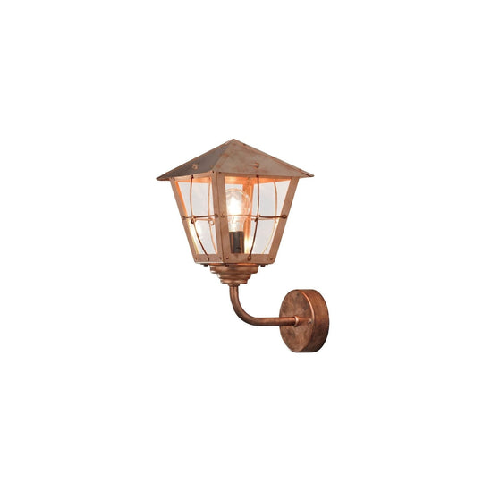 Fenix vegglampe opp - kobber-Utebelysning vegg klassisk-Konstsmide-Kobber-438-900-Lightup.no