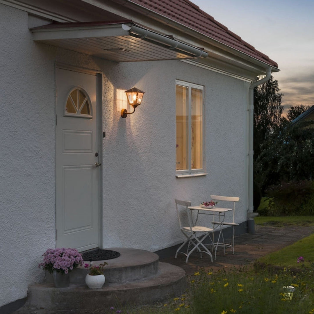 Fenix vegglampe opp - kobber-Utebelysning vegg klassisk-Konstsmide-Kobber-438-900-Lightup.no