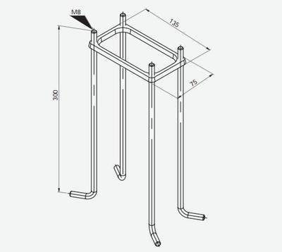 Festejern/betongforankring - 112-Utebelysning pullert-Norlys-3101748-Lightup.no