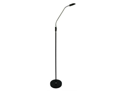 Fiji gulvlampe 5W LED 2700 Kelvin Dimbar - Svart/Krom-Gulvlamper-Scanlight-168907-Lightup.no