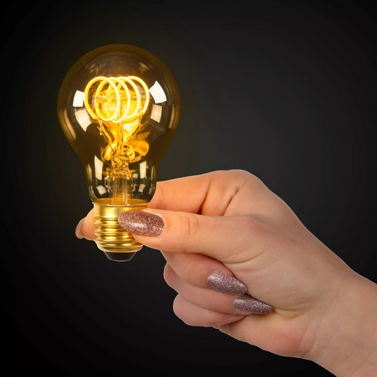 Filament Vintage 5W dimbar 60 mm - Amber-LED-pære E27 sokkel-Lucide-Amber-LC49042/05/62-Lightup.no