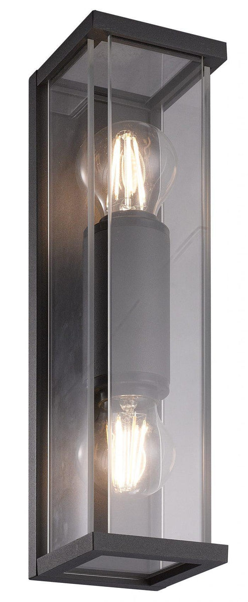 Finestra minor duo vegglampe - Antrasitt-Utebelysning vegg veggskjold-NorDesign-204540220-Lightup.no