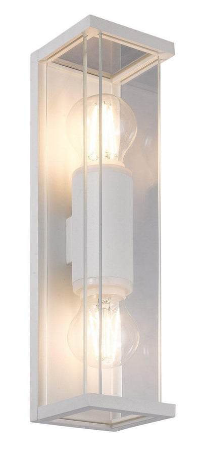 Finestra minor duo vegglampe - Hvit-Utebelysning vegg veggskjold-NorDesign-204540206-Lightup.no