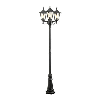 Firenze 3-arm lykt inkludert stolpe 220 cm - Svart-Utebelysning stolpe-Konstsmide-7217-750-Lightup.no