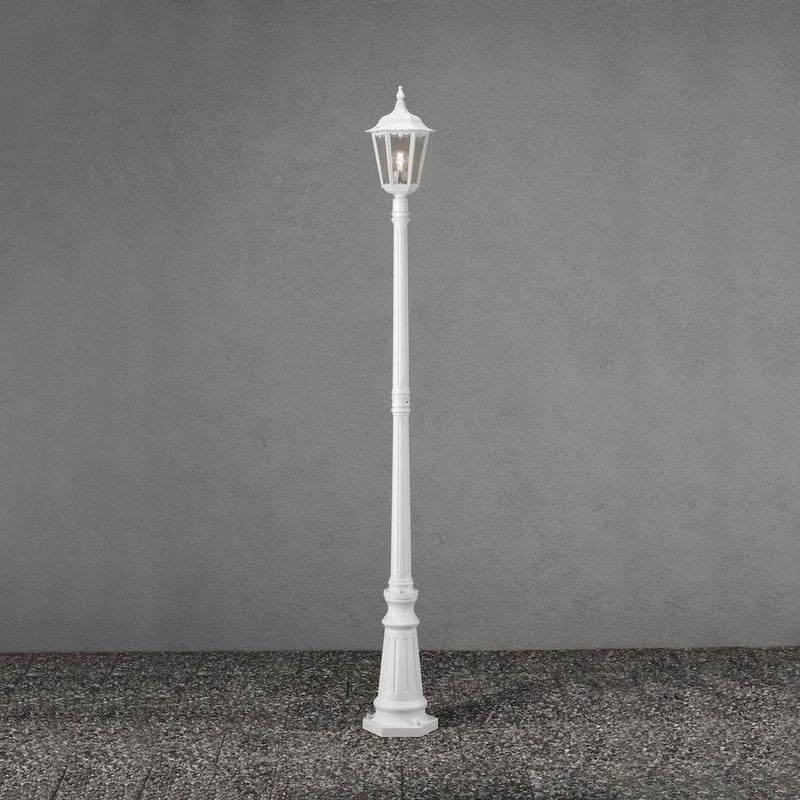 Firenze stolpe - Hvit 210cm-Utebelysning stolpe-Konstsmide-7233-250-Lightup.no