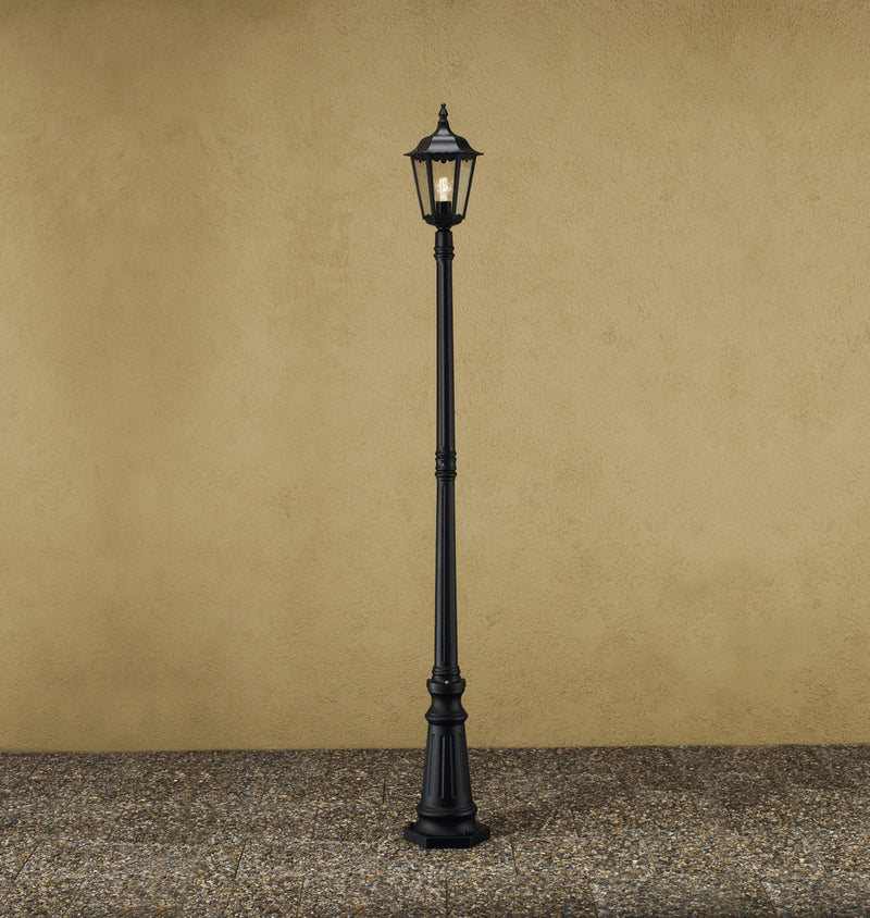 Firenze stolpe - Svart 210cm-Utebelysning stolpe-Konstsmide-7233-750-Lightup.no