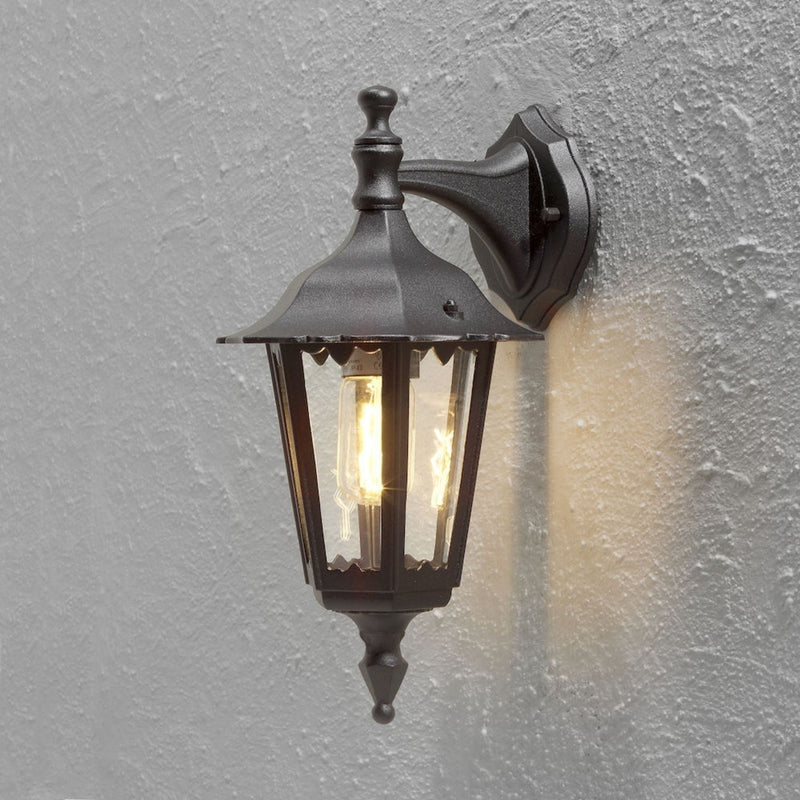 Firenze vegglampe ned E27 - Svart-Utebelysning vegg klassisk-Konstsmide-7231-750-Lightup.no