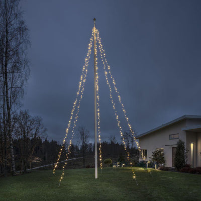 Flaggstangbelysning 8-10 meter IP44 - Amber-Julebelysning dekor og pynt ute-Konstsmide-4780-817-Lightup.no