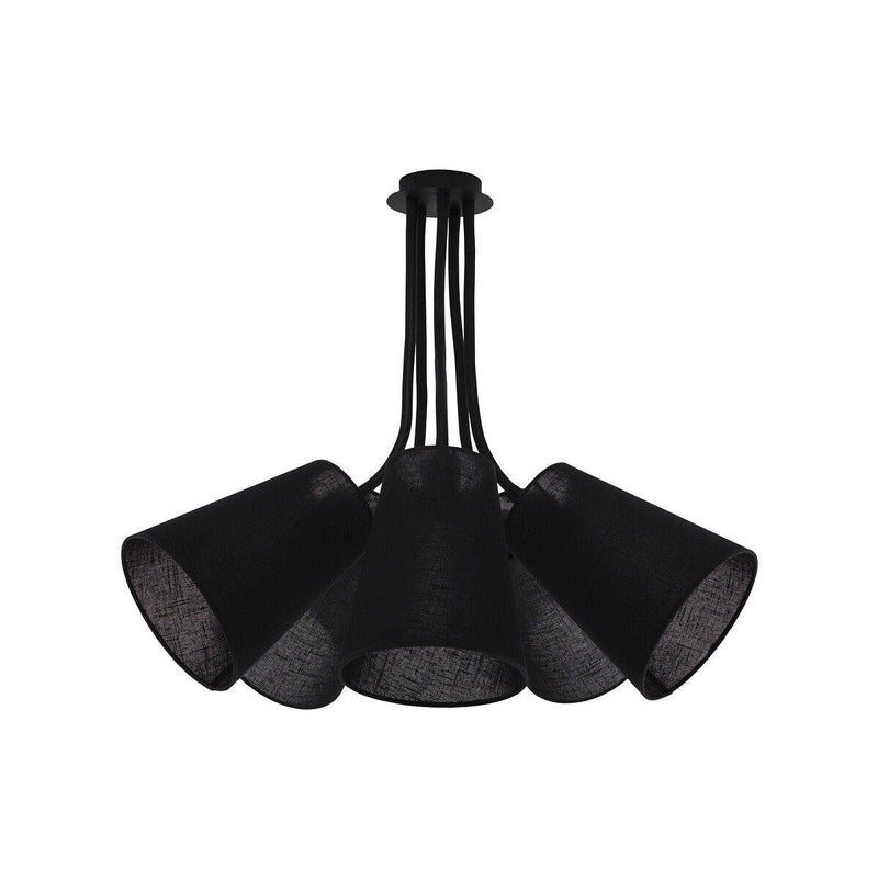 Flex taklampe 5 lys m/lampeskjerm - Svart-Taklamper-Nowodvorski-N-9278-Lightup.no