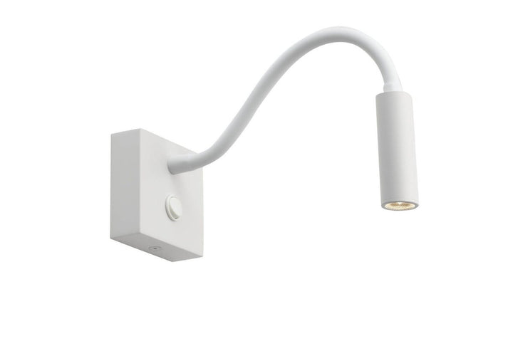 Flex vegglampe 3W 2700K - Hvit-Vegglamper-Antidark-Hvit-2-400-02-1-Lightup.no
