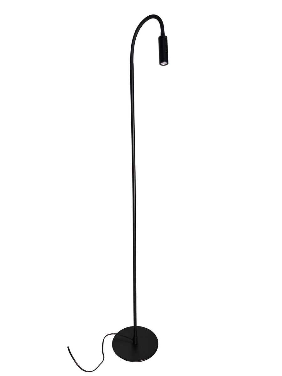 Flexi gulvlampe 3W Dimbar - Svart-Gulvlamper-NorDesign-372588105-Lightup.no