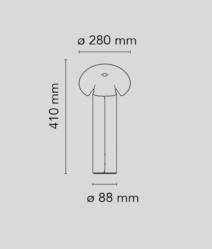 Flos Chiara Bordlampe - Aluminium/Antrasitt-Bordlamper-Flos-Antrasitt-Fls__F1595004-Lightup.no
