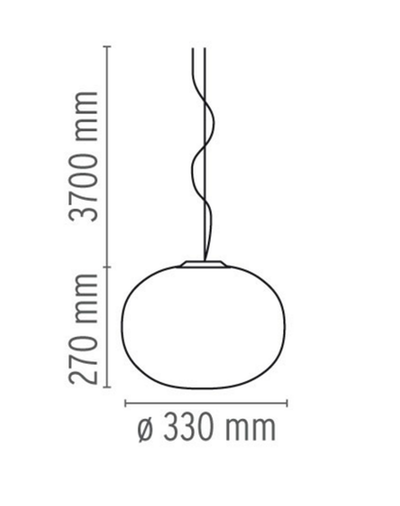 Flos Glo-Ball S1 taklampe - 33cm-Takpendler-Flos-Fls__F3005061-Lightup.no