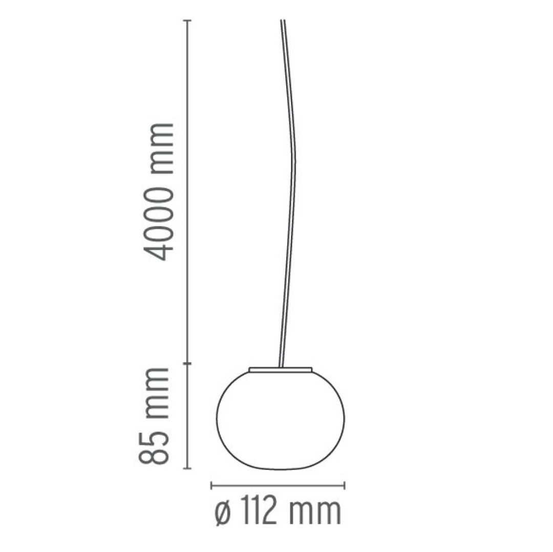 Flos Mini Glo-Ball S taklampe - 11cm-Takpendler-Flos-Fls__F4195009-Lightup.no