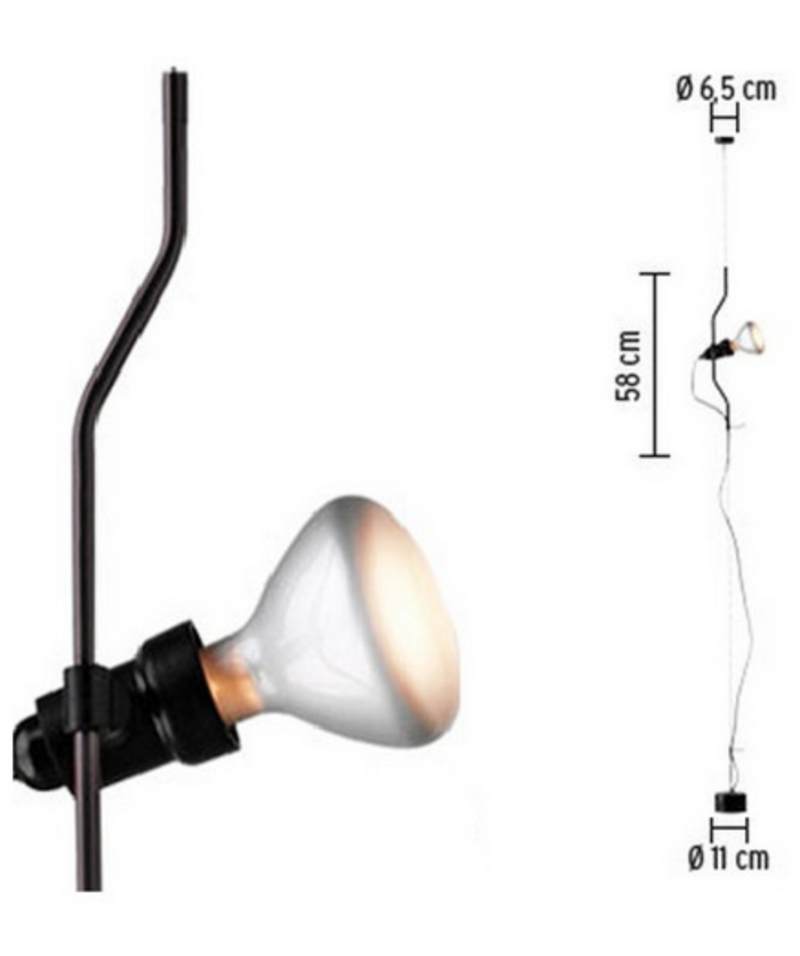 Flos Parentesi taklampe med dimmer - svart-Takpendler-Flos-Fls__F5600030-Lightup.no