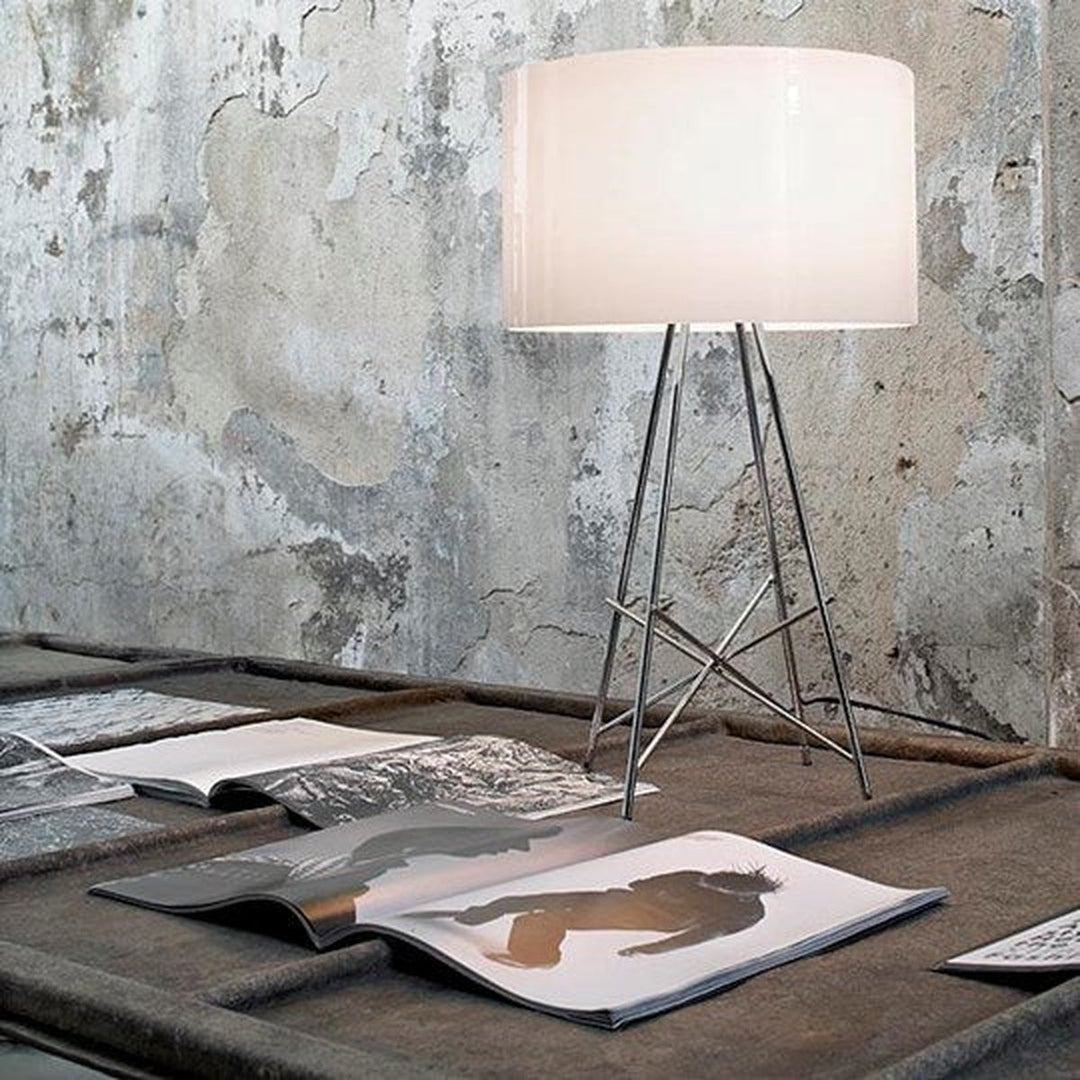 Flos Ray bordlampe - glass-Bordlamper-Flos-Stål-Fls__F5910020-Lightup.no