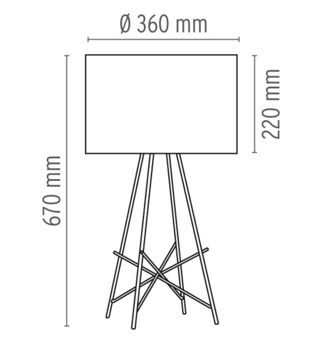 Flos Ray bordlampe - glass-Bordlamper-Flos-Stål-Fls__F5910020-Lightup.no