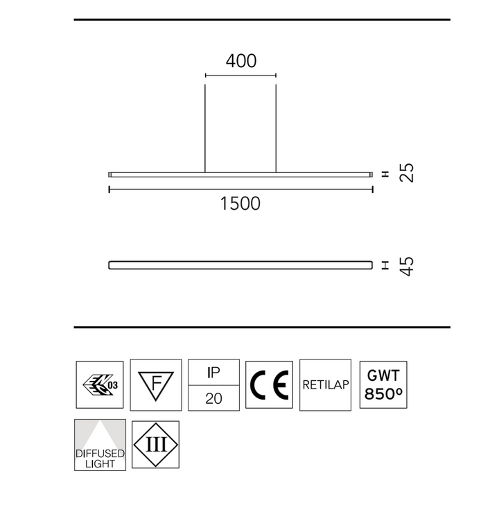 Flos Super Line Down - Sort-Takpendler-Flos-Svart-Fls__03.9510.40-Lightup.no