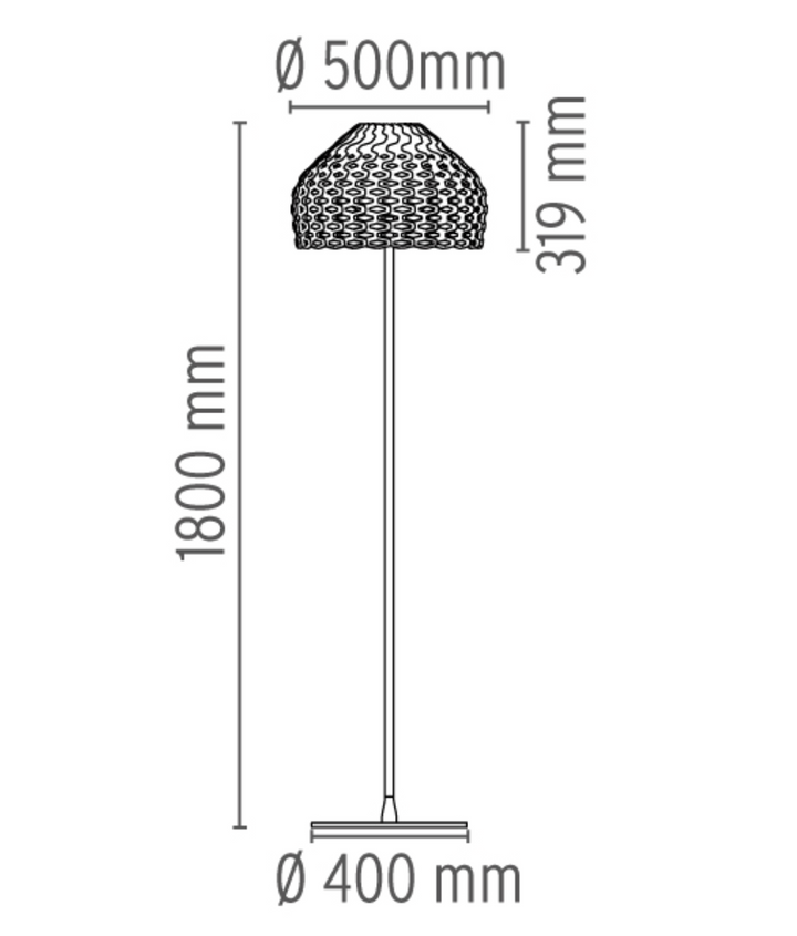Flos Tatou F Hvit-Gulvlamper-Flos-Hvit-Fls__F7764009-Lightup.no
