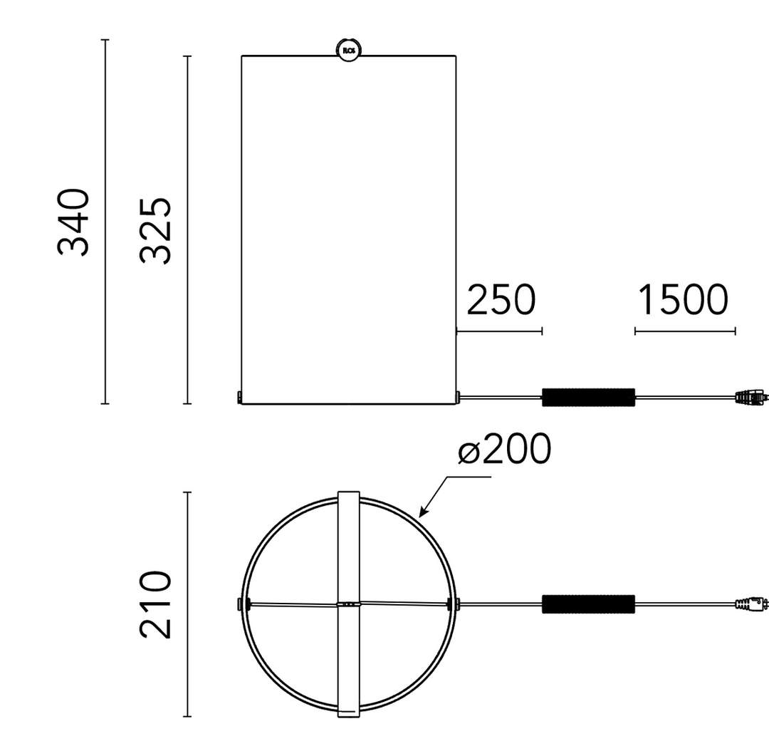 Flos To Tie T2 bordlampe-Bordlamper-Flos-Svart / Klart-Fls__F7542031-Lightup.no