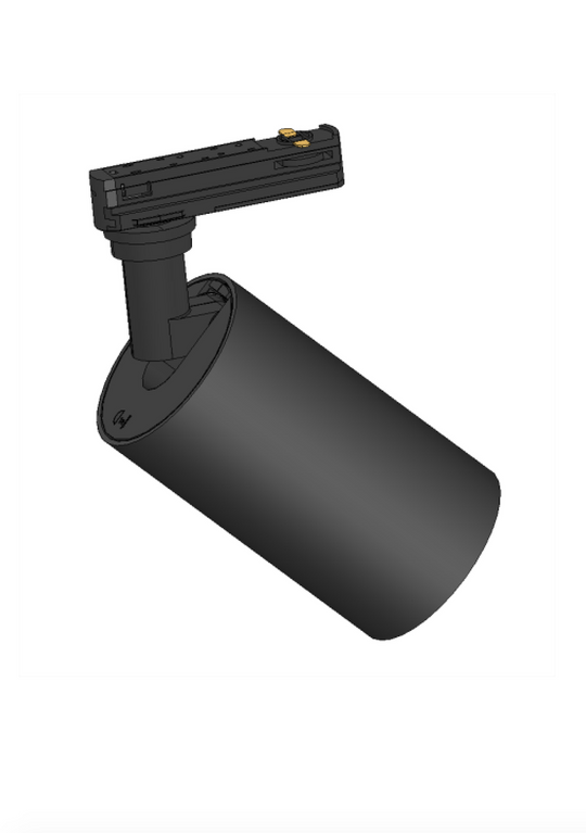 Flos UT Spot Track, 2m 5 spotter, Sort, FLOS-Spotskinner 230V-Flos-Fls__GB2200-2+GB11-2+GB41-2+5x09.4060.14SORT-Lightup.no