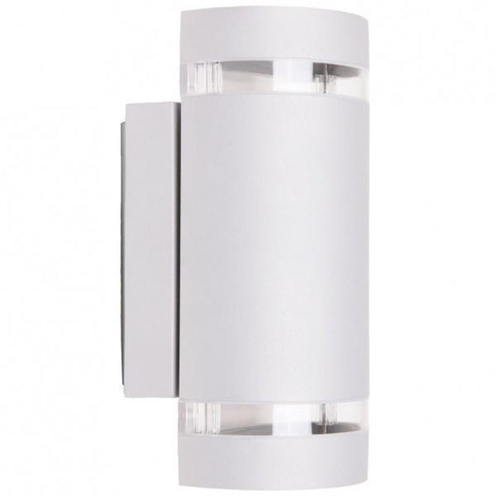 Focus Duo + 2 stk LEDpærer - Hvit/Lys grå-Utebelysning vegg opp og ned-Nordlux-87403120-Lightup.no