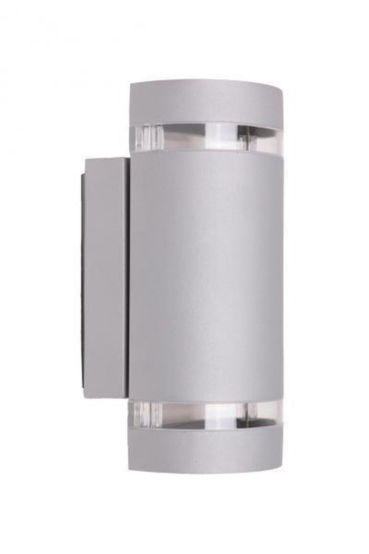 Focus Duo + 2 stk LEDpærer aluminiumsfarget-Utebelysning vegg opp og ned-Nordlux-87409320-Lightup.no