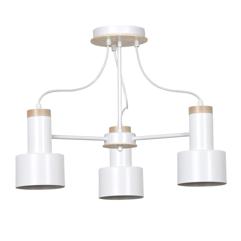 Foxtrot taklampe 3 lys - Hvit/Trefarget-Taklamper-Emibig-731/3-Lightup.no