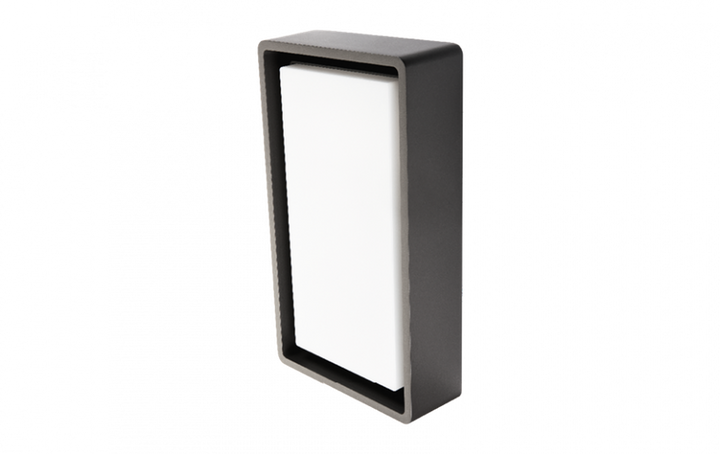 Frame vegg/taklampe 8W LED m/sensor, grafitt-Utebelysning vegg veggskjold-Sg Armaturen As-3101190-Lightup.no