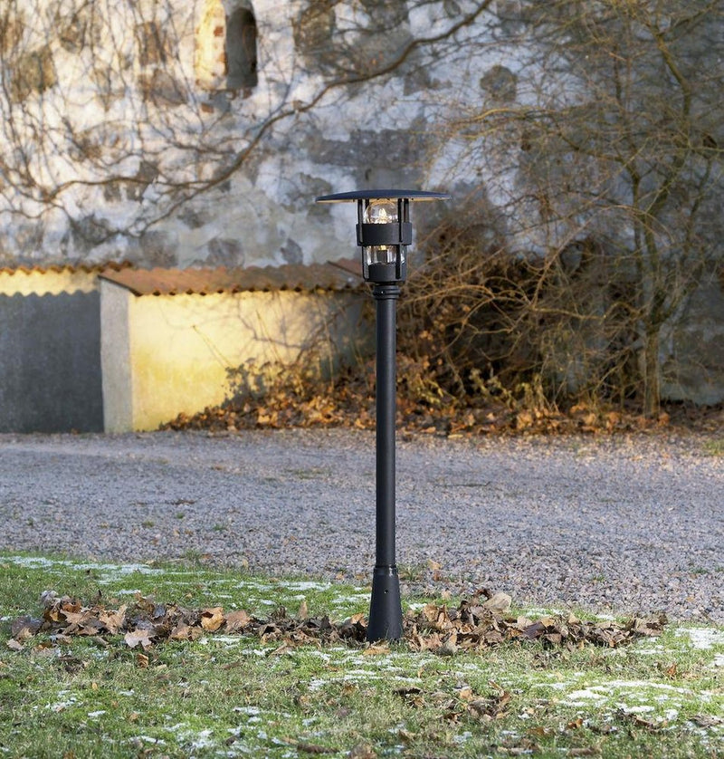 Freja 120 cm stolpelykt-Utebelysning stolpe-Konstsmide-523-750+577-750-Lightup.no