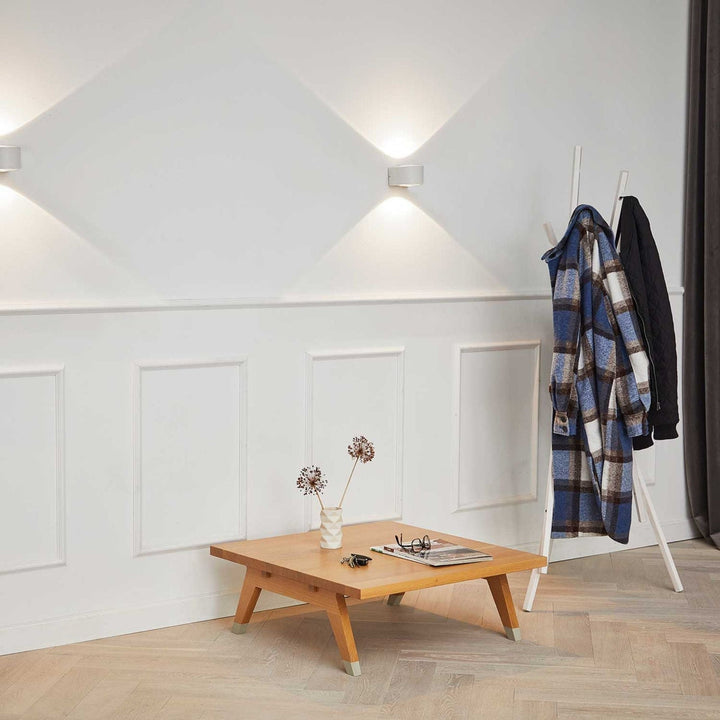 Frey vegglampe IP65 2x6W 2700K - Hvit-Utebelysning vegg opp og ned-LOOM Design-Hvit-LF-808-002-Lightup.no