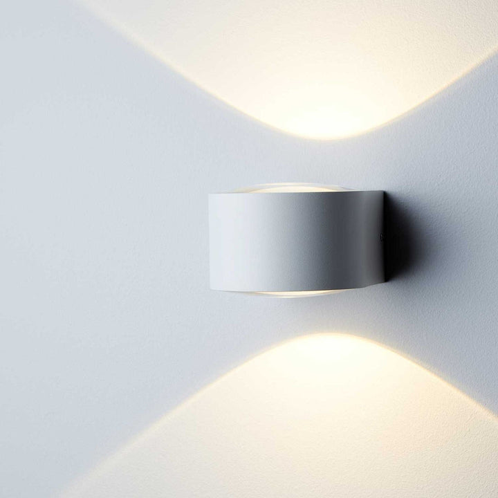 Frey vegglampe IP65 2x6W 2700K - Hvit-Utebelysning vegg opp og ned-LOOM Design-Hvit-LF-808-002-Lightup.no