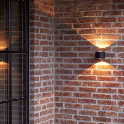 Frey vegglampe IP65 2x6W 2700K - Svart-Utebelysning vegg opp og ned-LOOM Design-LF-808-001-Lightup.no