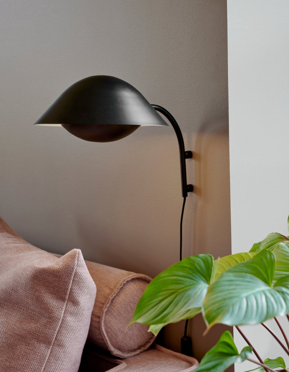 Freya vegglampe - Svart-Vegglamper-Nordlux-Svart-2213101003-Lightup.no