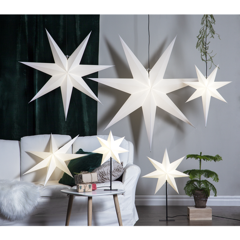 Frozen adventsstjerne 100 cm - Hvit-Julebelysning adventstjerne-Star Trading-231-92-Lightup.no