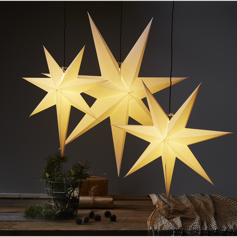 Frozen adventsstjerne 100 cm - Hvit-Julebelysning adventstjerne-Star Trading-231-92-Lightup.no