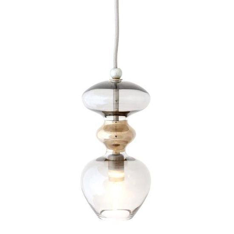 Futura takpendel S røykfarge/platinum-Takpendler-EBB & FLOW-LA101424-Lightup.no