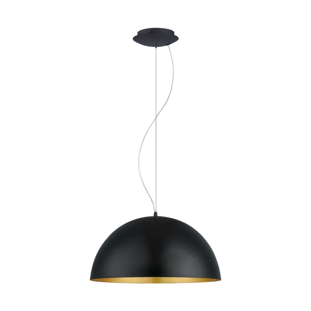Gaetano 1 pendel, Svart/gull-Takpendler-Eglo-Svart / Gull-94936-Lightup.no